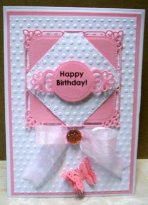 Plain But Pretty Hinged Birthday Card